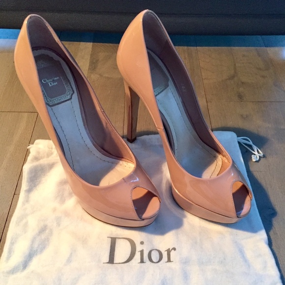 dior peep toe pumps